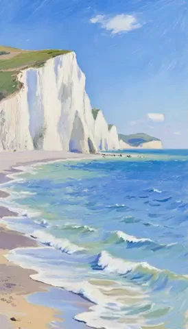 Painted White Cliffs
